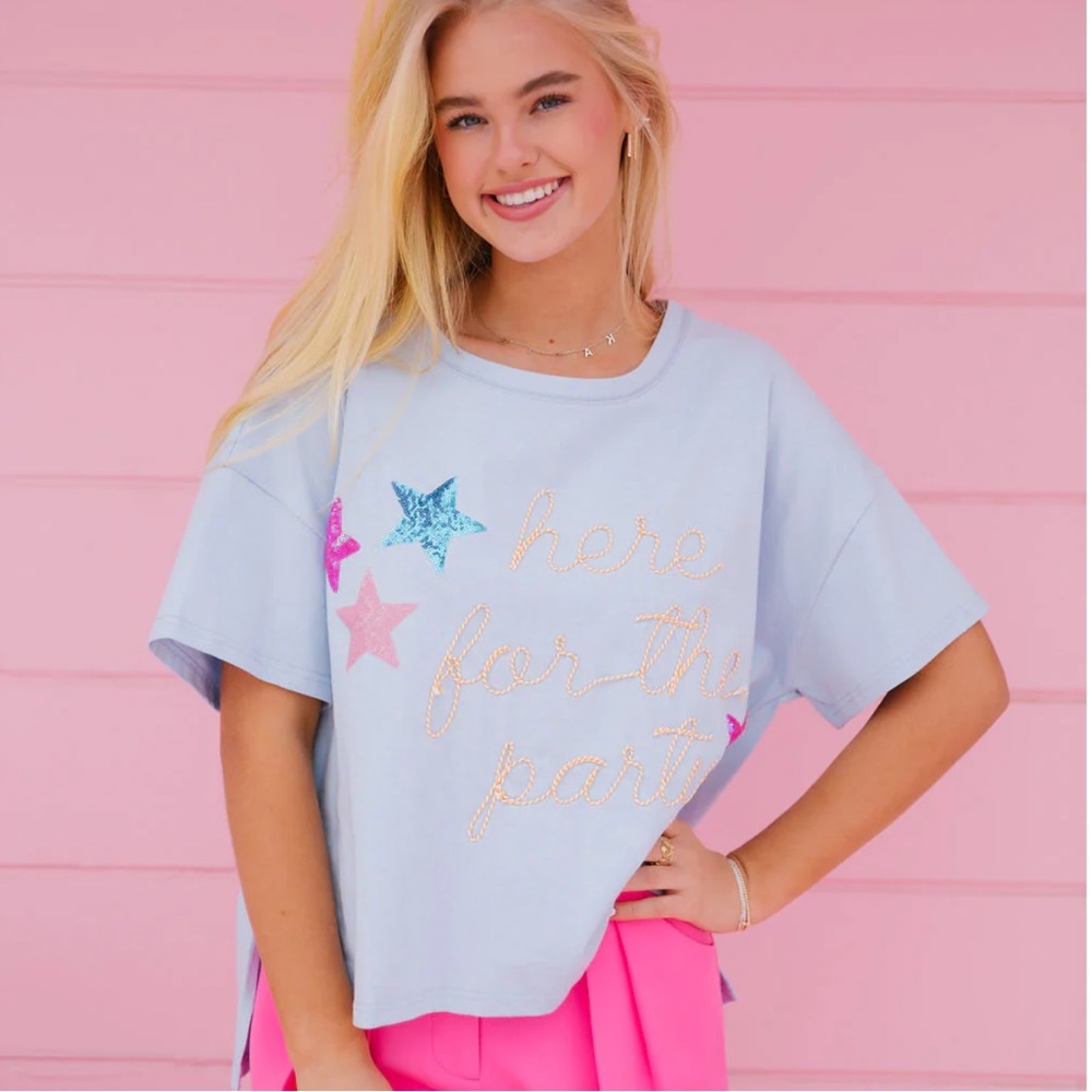 *NEW* JUDITH MARCH HERE FOR THE PARTY STAR TEE - Picture 2 of 8